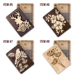 Wooden Sewing Needle Holder — Magnetic Embroidery Pin Case image 3