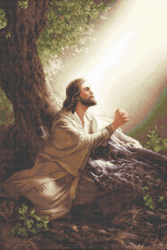 Jesus Christ Embroidery Kit. Cross Stitch and Tapestry Variants. Classic Painting DIY Embroidery Set. Religious Art Design. Home Wall Decor