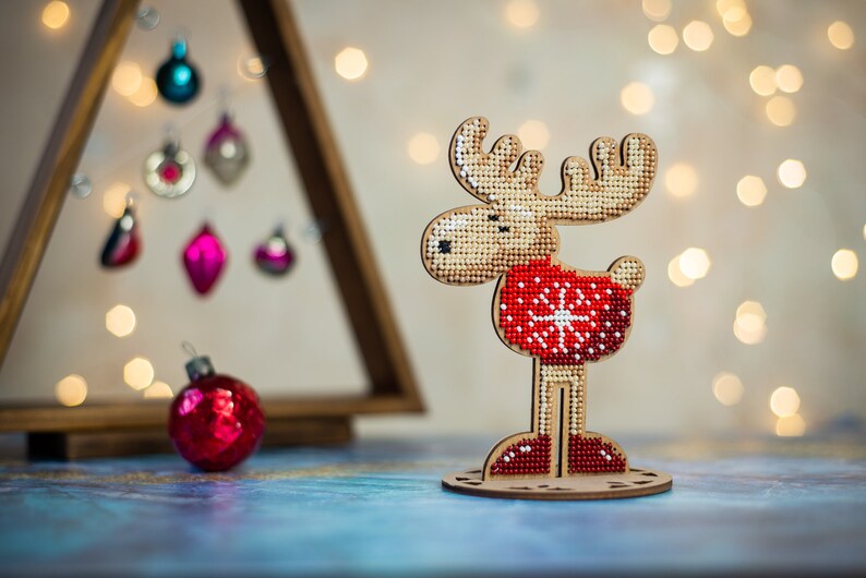 DIY Christmas ornaments set craft kit for adults reindeer  Etsy