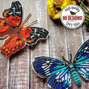 DIY Beaded Butterfly, Butterfly Beading Kit, Summer Home Decor, Kids Room Decor, Bead Embroidery Kit, Beadwork Kit, Handmade Gift for Mother