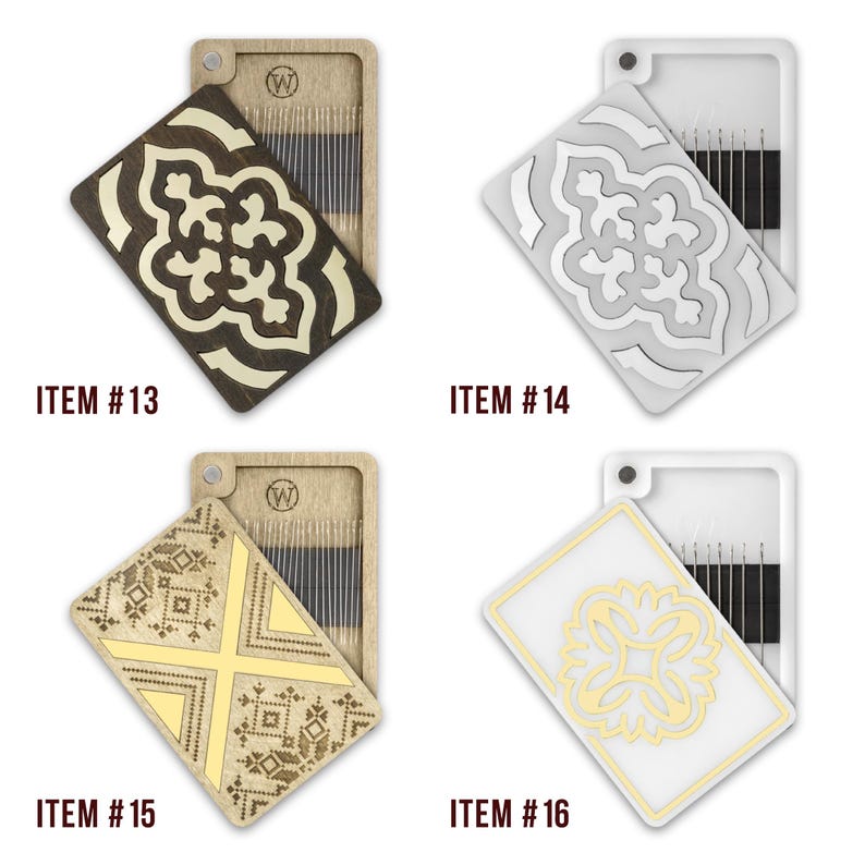Wooden Sewing Needle Holder — Magnetic Embroidery Pin Case image 5