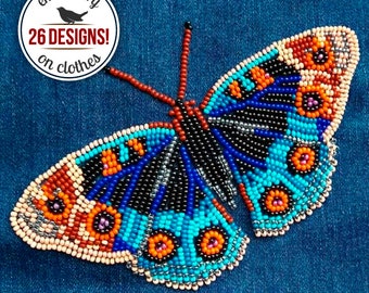 DIY Butterfly Embroidery on Clothes Kit, Butterfly Bead Embroidery