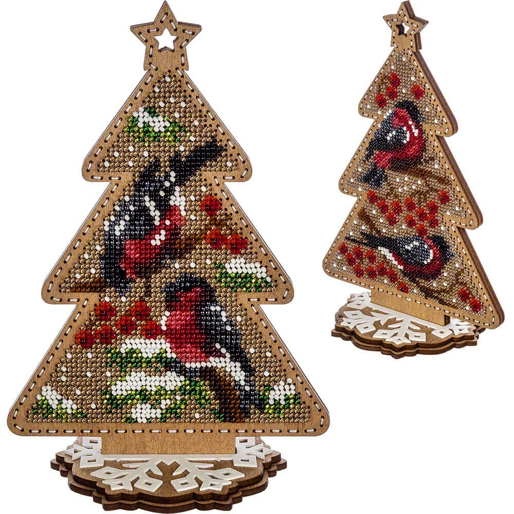 DIY Christmas tree ornament set of 2 kits beadwork festive Etsy