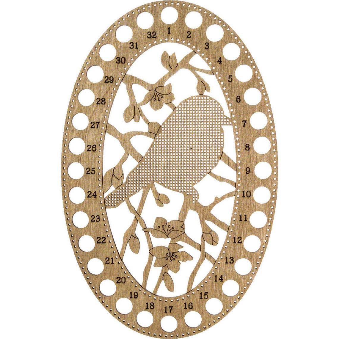 Bird Embroidery Floss Holder Cross Stitching DIY Kit Wooden Etsy