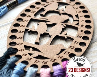 Opberger borduurgaren met naaldhouder, borduurgarenhouder, kruissteekhulpmiddel, uniek cadeau voor crafter