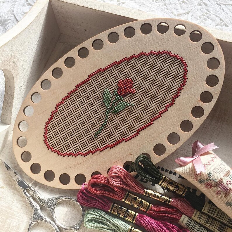 DIY embroidery floss organizer oval sewing thread holder | Etsy