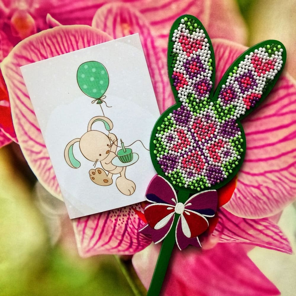 DIY Easter Bunny bead ornament beadwork tutorial set bunny Etsy