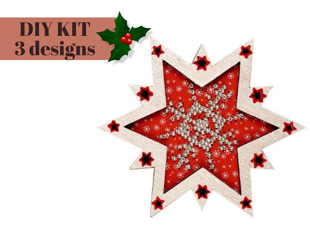 DIY Xmas Ornament Bead Snowflake Christmas Star Decor Bead Etsy