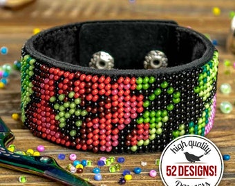 DIY ビーズブレスレットキット DIY | ビーズ刺繍キット | レザー