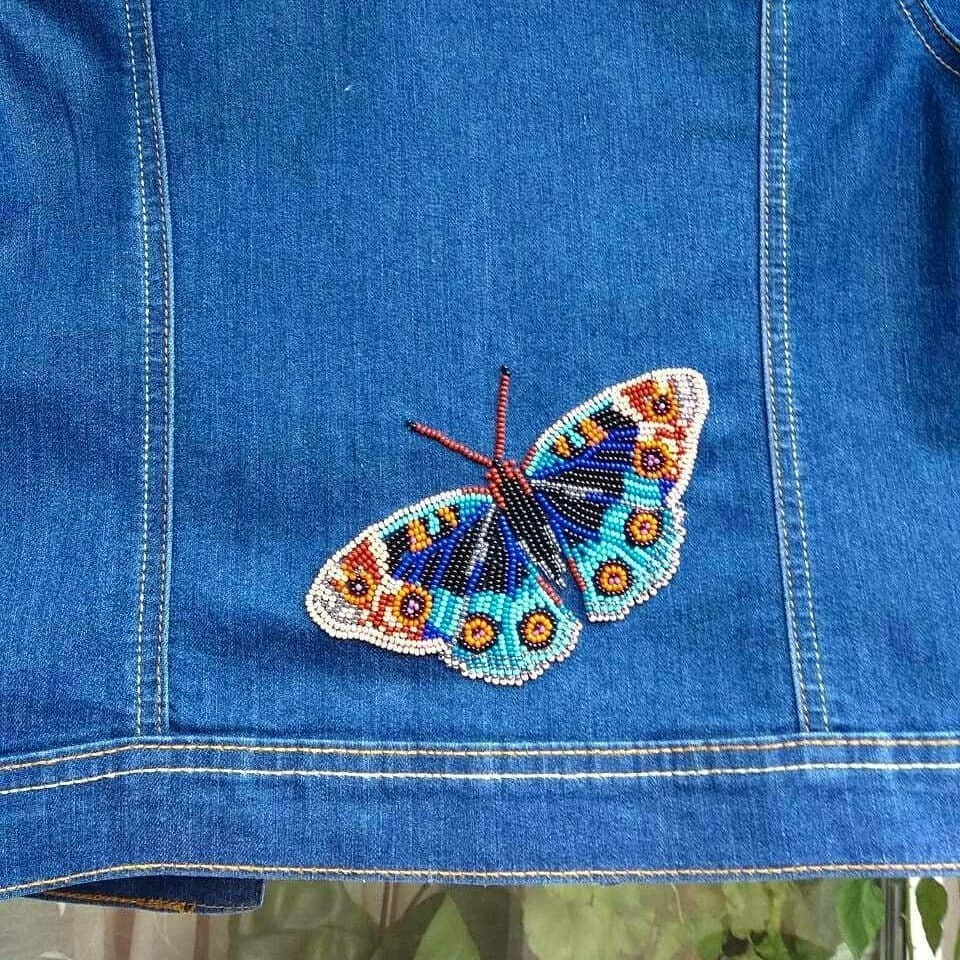Butterfly embroidery pattern craft kit for adults applique | Etsy