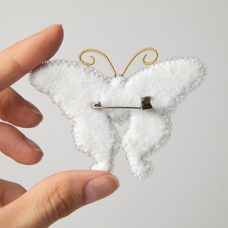 Beads Butterfly Jewelry Making Set, Beaded Nature Pin, Adult Craft Kit