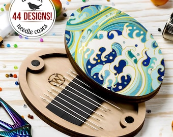 Wooden Needle Case — Magnetic Holder for Sewing and Embroidery
