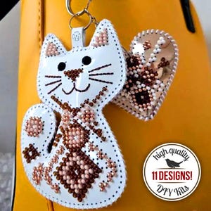 Beaded Bag Charm Embroidery Kit – Fashion Accessory DIY Kit