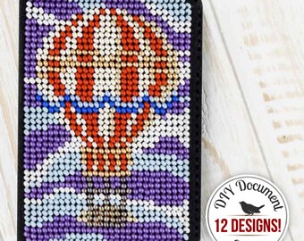 DIY Document Cover Bead Embroidery Kit, Beaded Passport Cover Making Kit, Driver's license Cover, Balloon Embroidery, DIY Gift for Mother