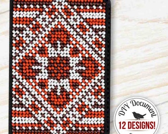 DIY Document Cover Bead Embroidery Kit, Beaded Passport Cover Craft Kit, Ukrainian Geometric Embroidery, DIY Passport Cover, Ukrainian Gift