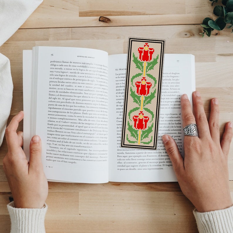 PDF Bookmarks Cross Stitch Pattern in Art Deco Style, Art Nouveau ...