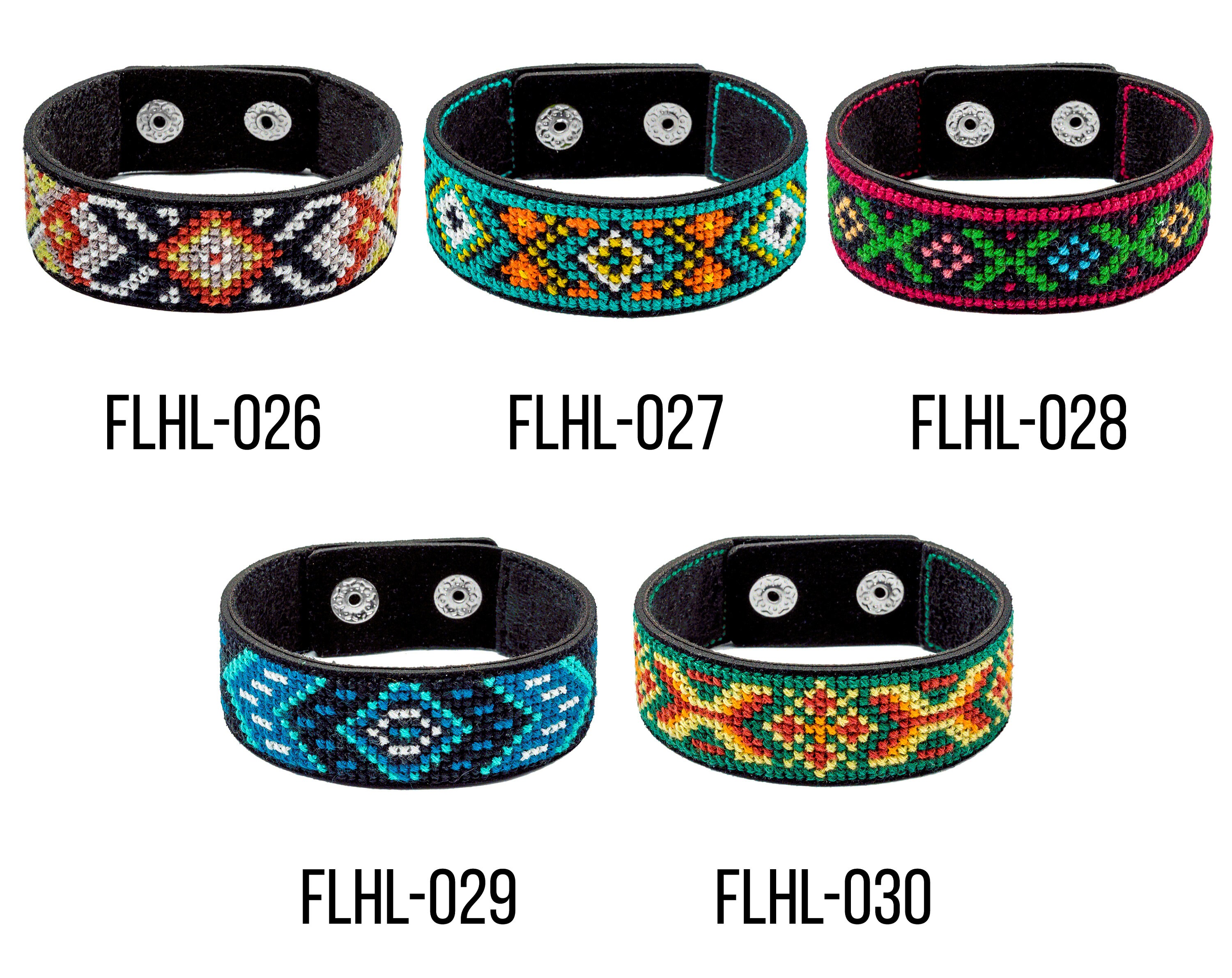 Crossstitch Bracelet DIY Kit Hand Embroidered Ethnic Etsy UK