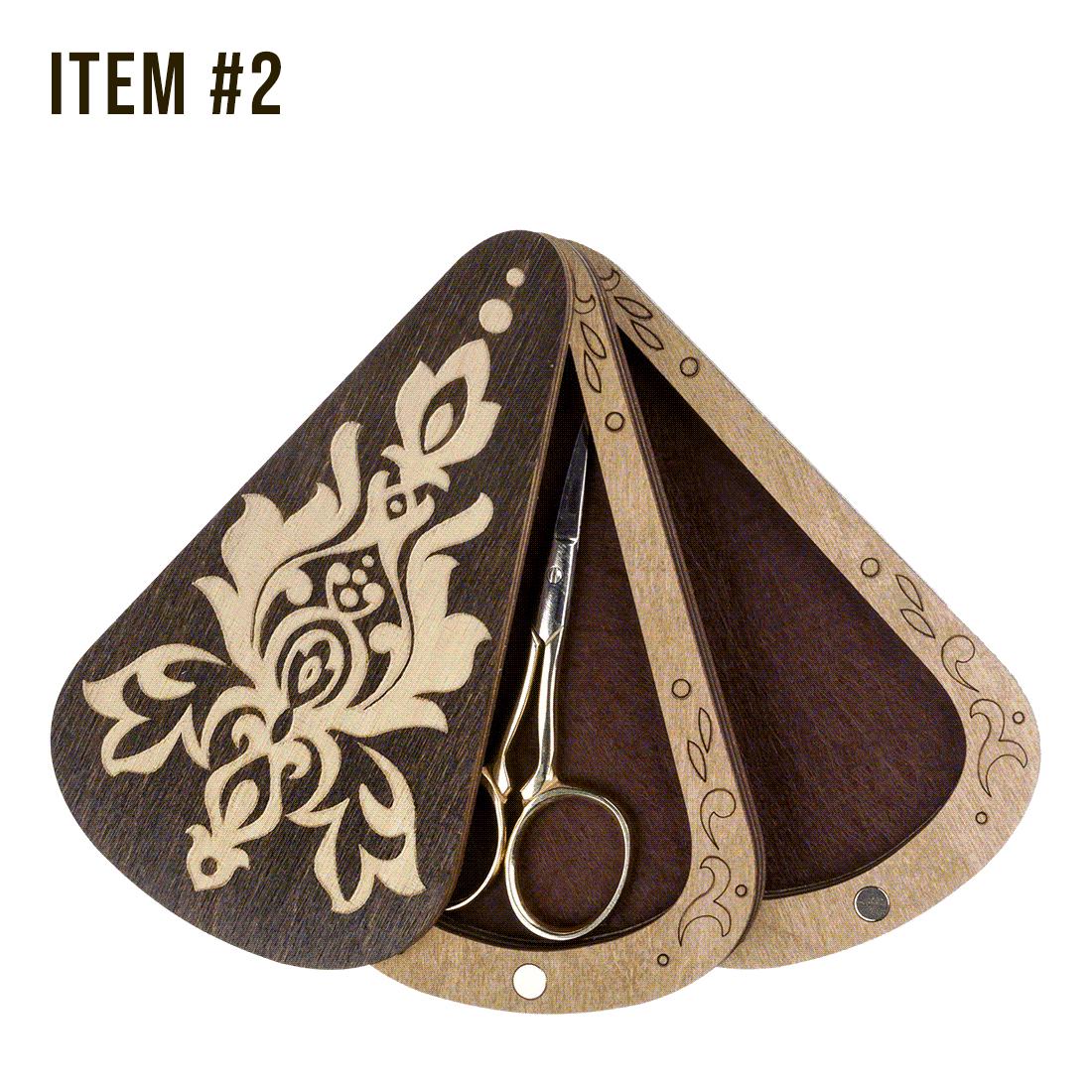 Wooden Scissors Storage Box, Embroidery Scissors Case, Holder for ...