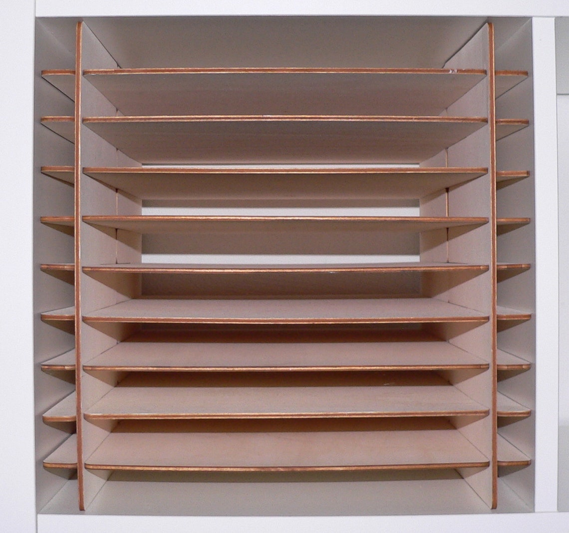 Papierablage Regal Einsatz Regaleinsatz Ikea Kallax Expedit Etsy.de
