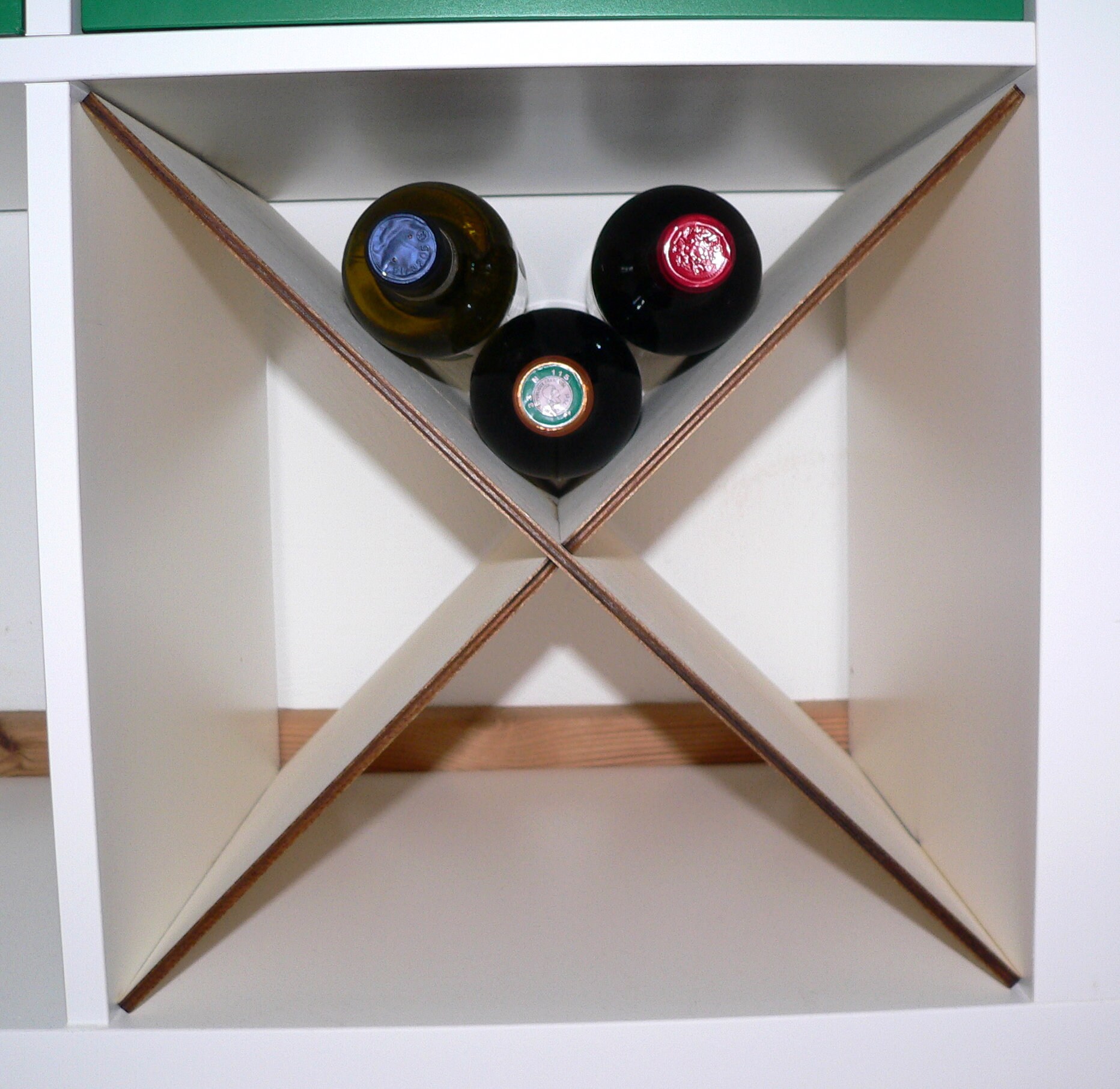 Bottle Rack Shelf Insert Shelf Insert Diagonal Ikea Kallax Etsy UK