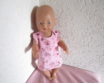 Trägerkleid  für Puppen 43 cm