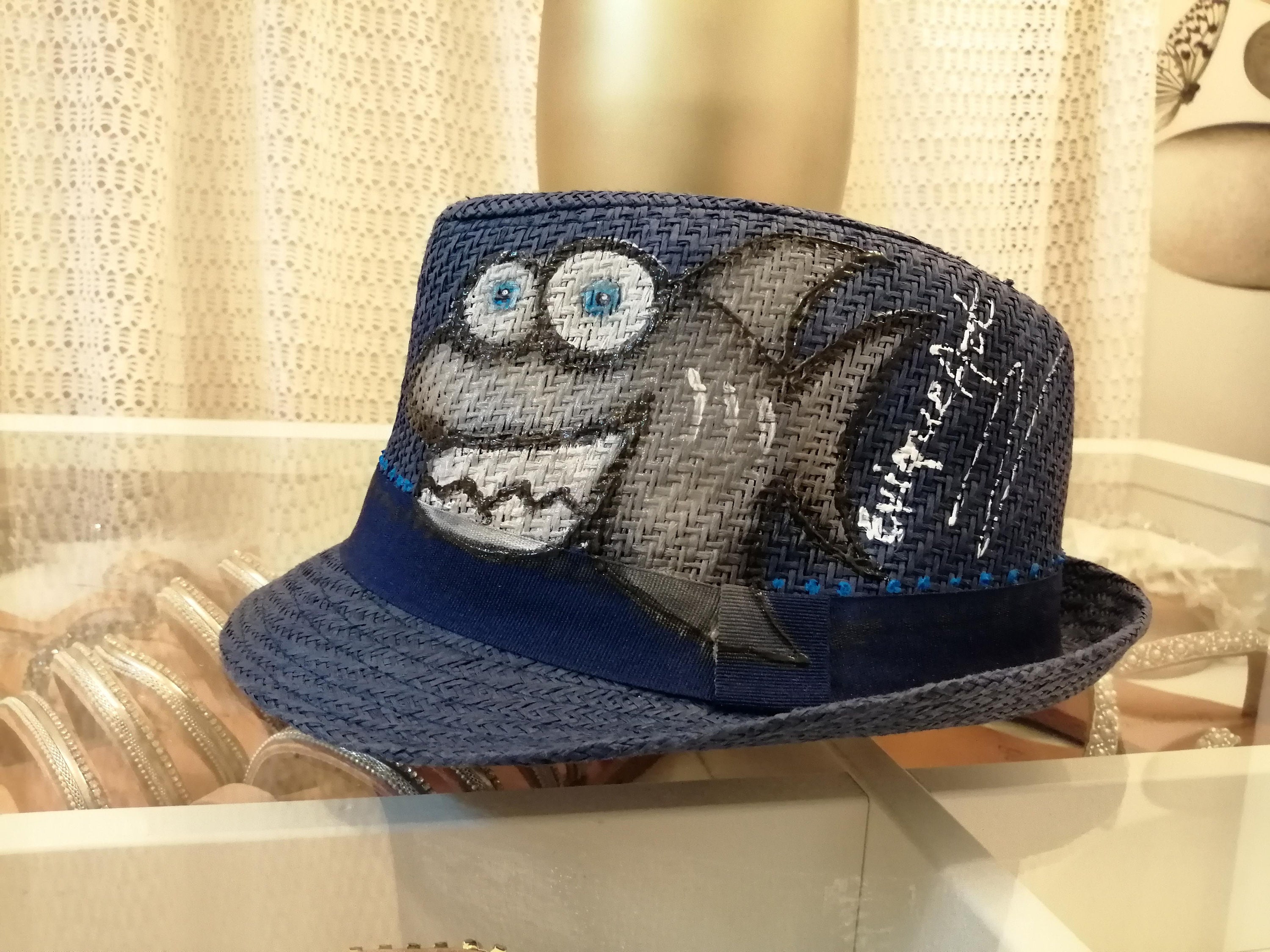 Kids Summer Hat Hand-painted Boy Hat 