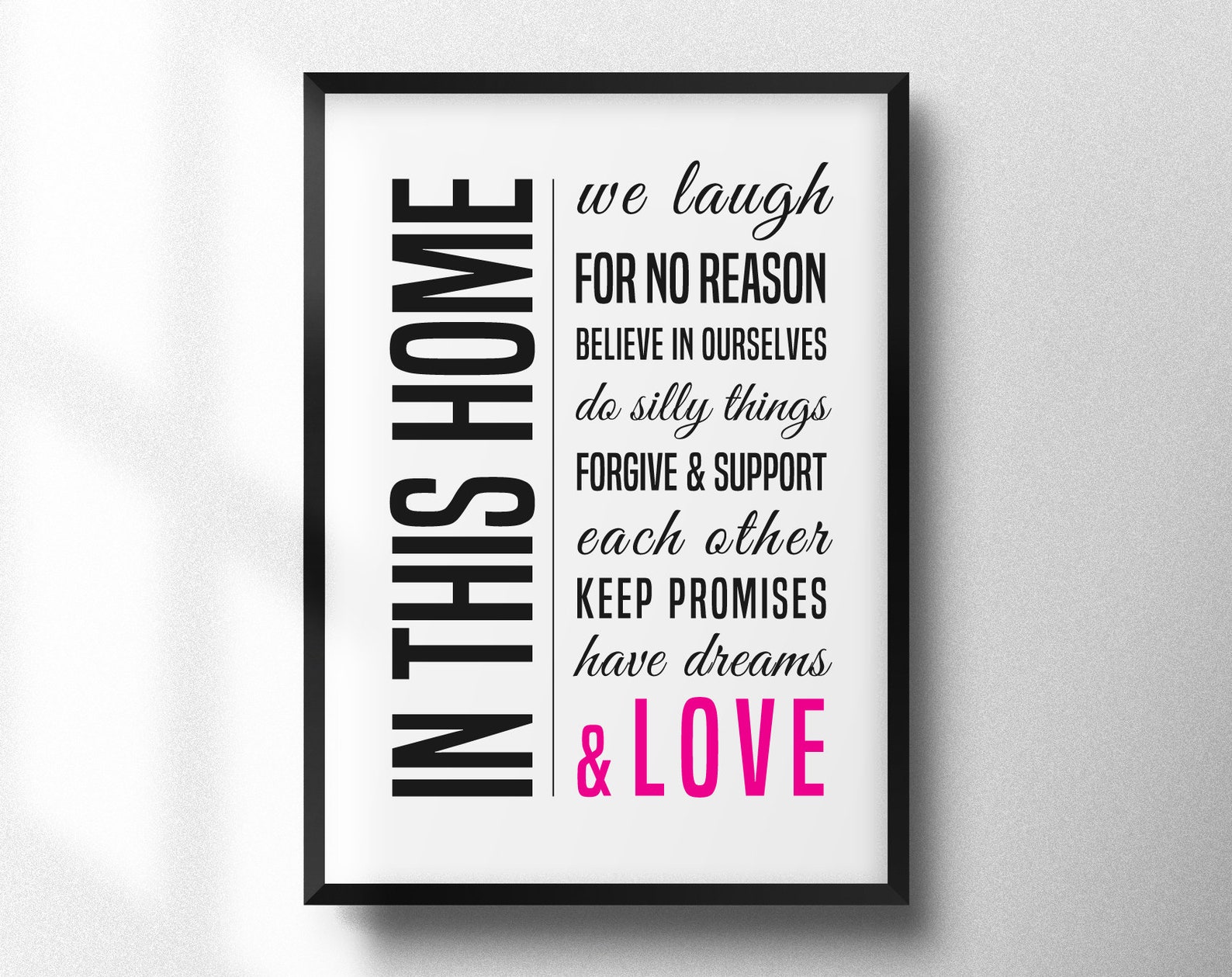 Bedroom Wall Art Modern Typography. Home Quote Printable Etsy