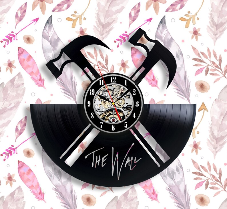 Pink Floyd Vinyl Clock The Wall Image 0