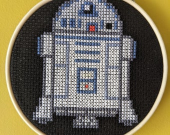 R2D2 Star Wars PDF4 inch cross stitch pattern