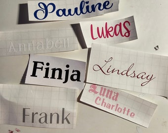 Name and label stickers