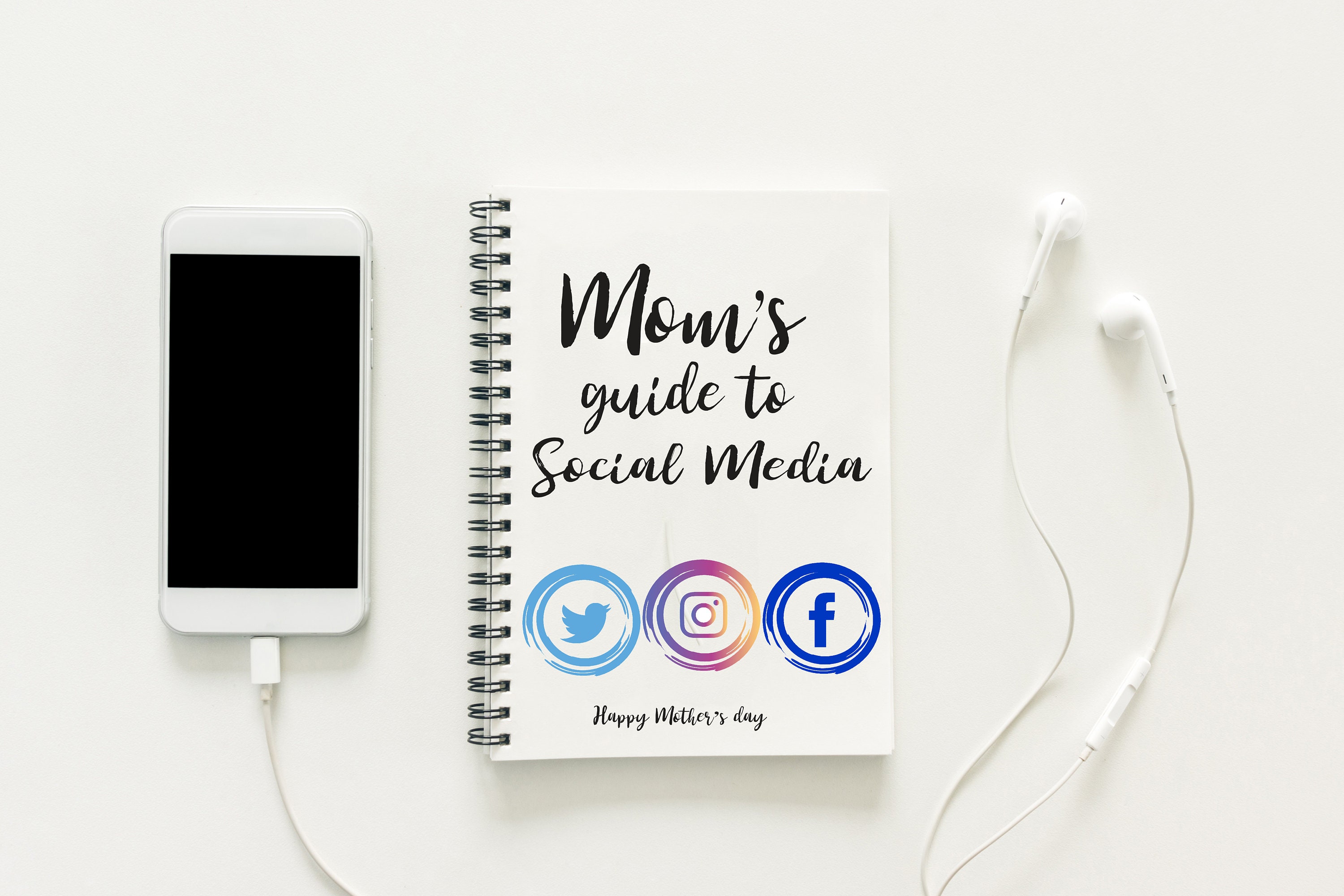 Custom Notebook with Business Logo Personalized Design for Etsy