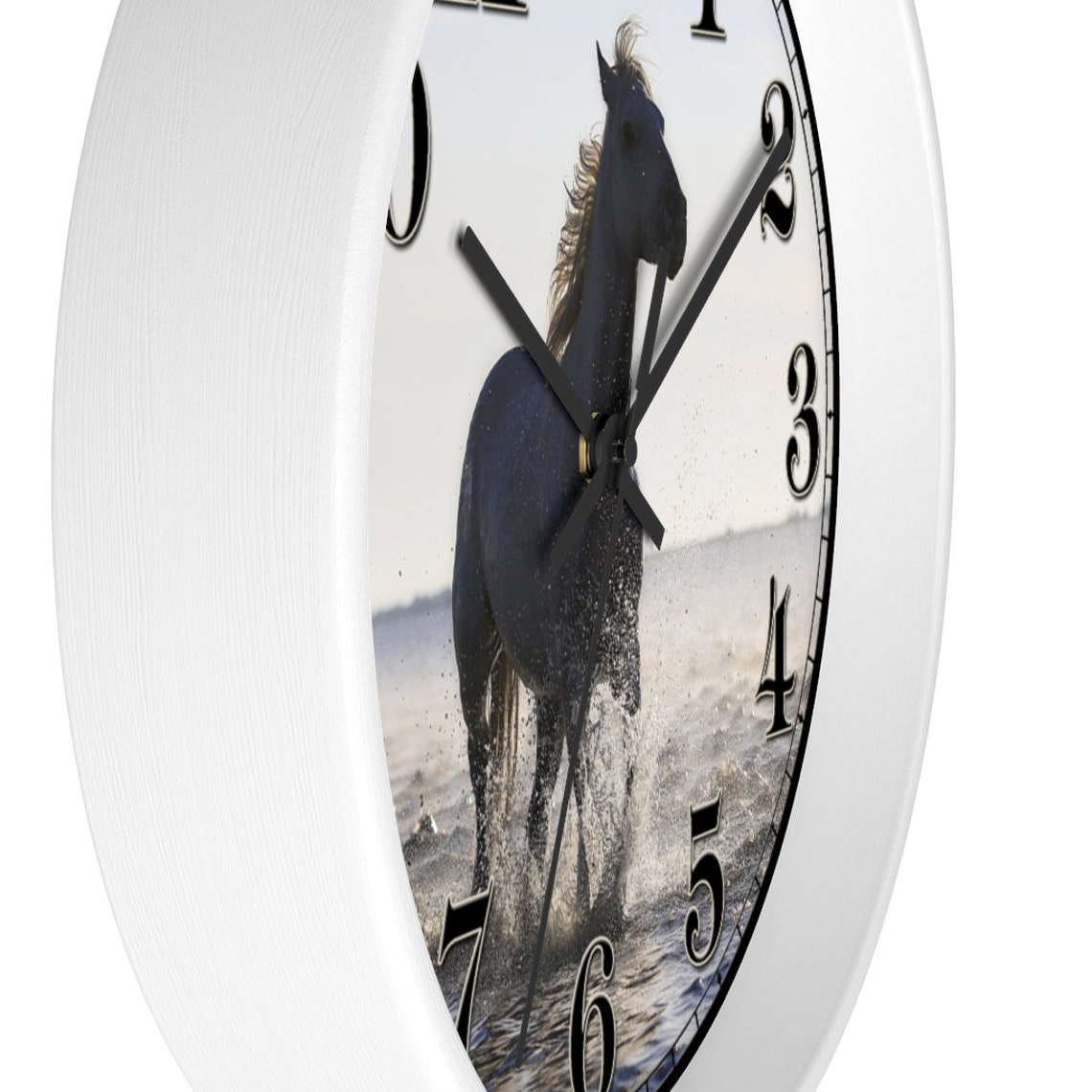 10 Wall Clock Horse 7 Horses Equestrian Rider Colt Etsy