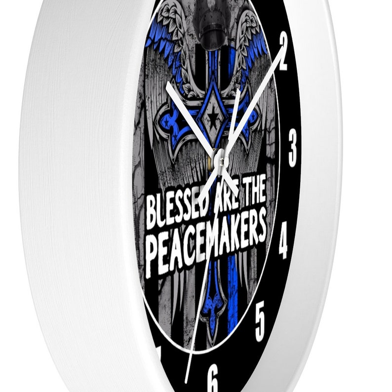 10 Wall clock POLICE #19 Officer Dept Cop Hero Law Enforcement Thin Blue Line Birthday Gift