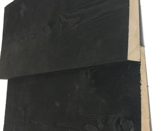 SPECIAL OFFER !! Black Painted external featheredge sawn timber cladding 22-8x175mm (30083059) 4 pces in a bundle www.timberfocus.com