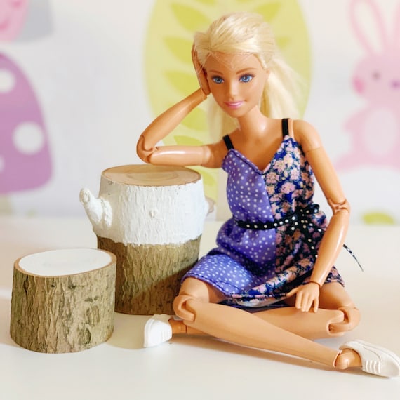 Buy Set of Tree Trunk Side Tables Barbie 1 6 Furniture Bedside Table Stool Online in India Etsy