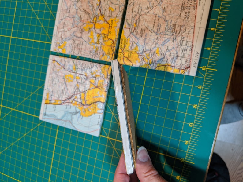 Each 4 Square Set of 4 Custom Map Coasters