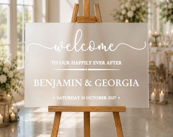 Vinyl Decal for DIY Wedding Sign, Custom Wedding Decal, diy Welcome Sign, Mirror Decal, Personalised Wedding Decal, Wedding Board Decal