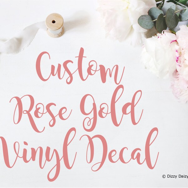 Rose Gold Vinyl Etsy