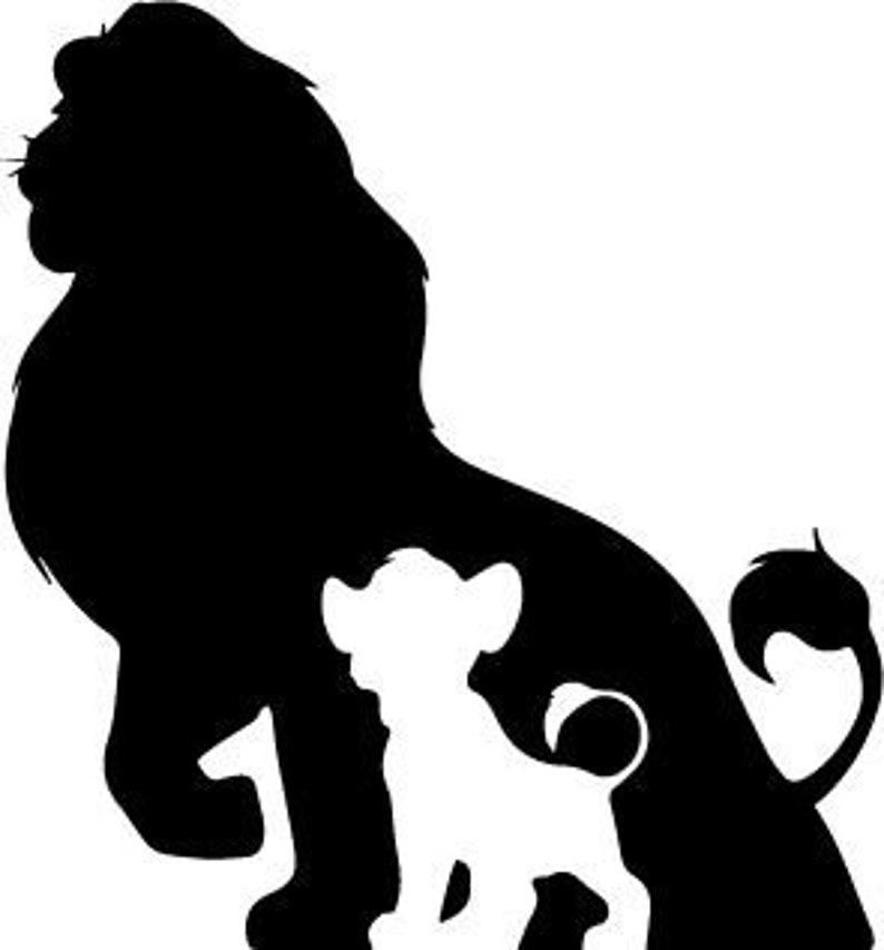 Download La silhouette daluminium Roi Lion Simba | Etsy