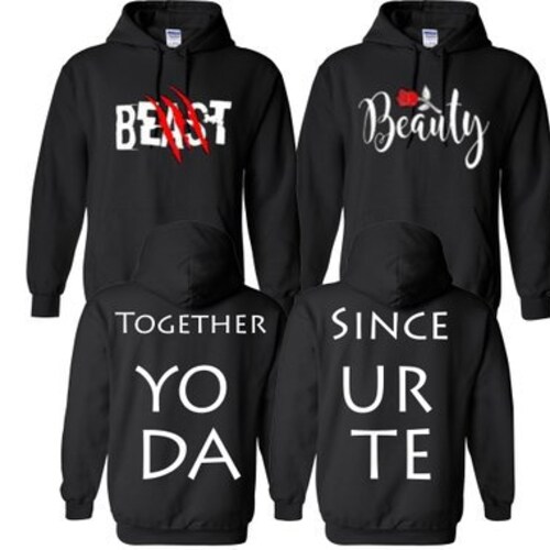 Couple Sweat à Capuche-Love Her à mort love him to Death correspondants Sweatshirts à Capuche Couple Sweat à Capuche-Love Her à mort love him to Death correspondants Sweatshirts à Capuche
