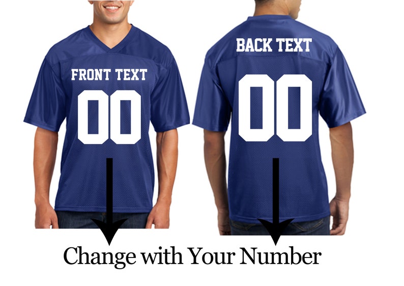 Customized UNISEX Jersey With Your Team Name & Number Etsy