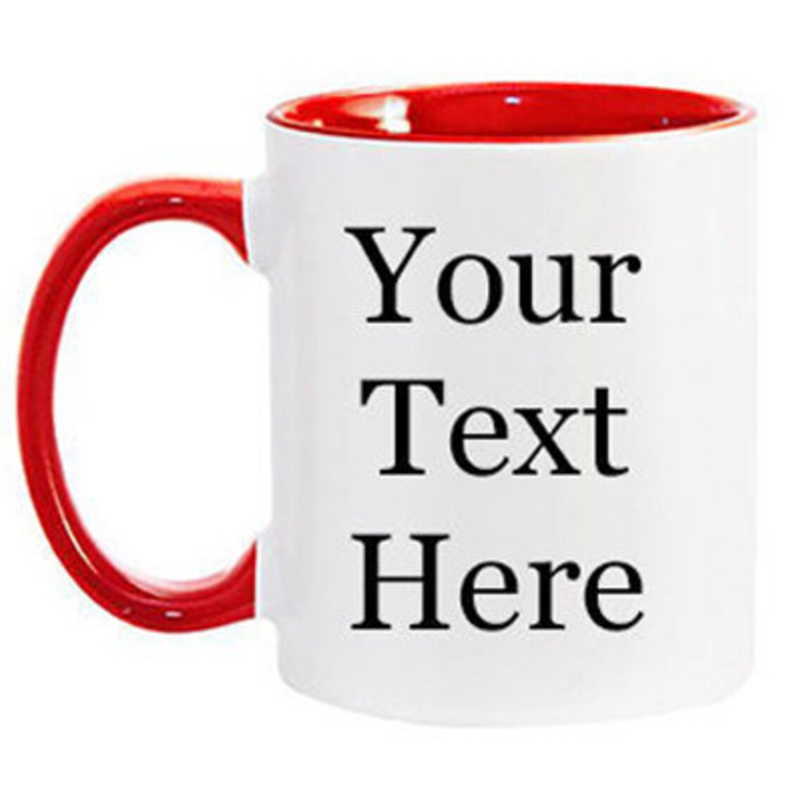 Custom Mug Your Text on the Mug Personalization White Ceramic Etsy