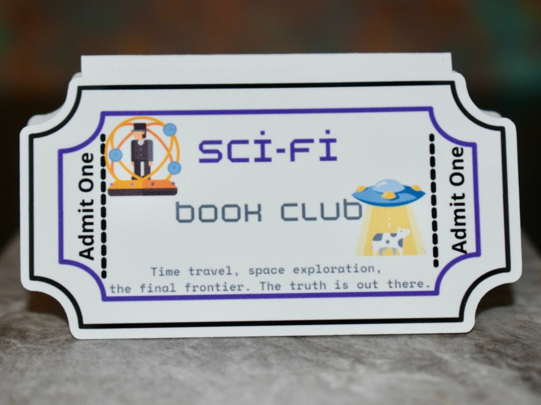 Scientology Bookmark Magnetic Bookmark - Sci-fi Book Club Ticket Bookmark - Etsy