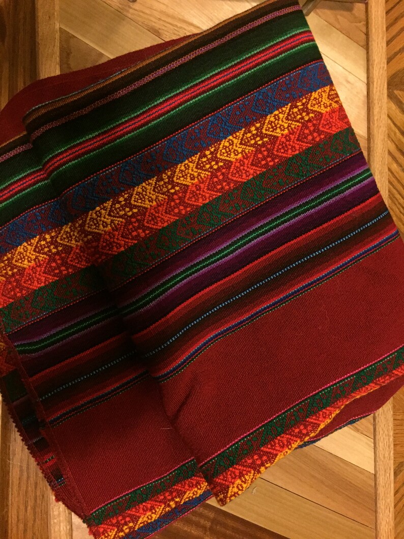 Sheep Wool Accent Throw CLEARANCE Wanderlust Peruvian Cloth Table Runner