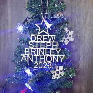 Personalized Name Ornament, Laser Cut Ornament, Custom Name Ornament, Personalized Christmas Ornament, Personalized Ornaments, Gifts