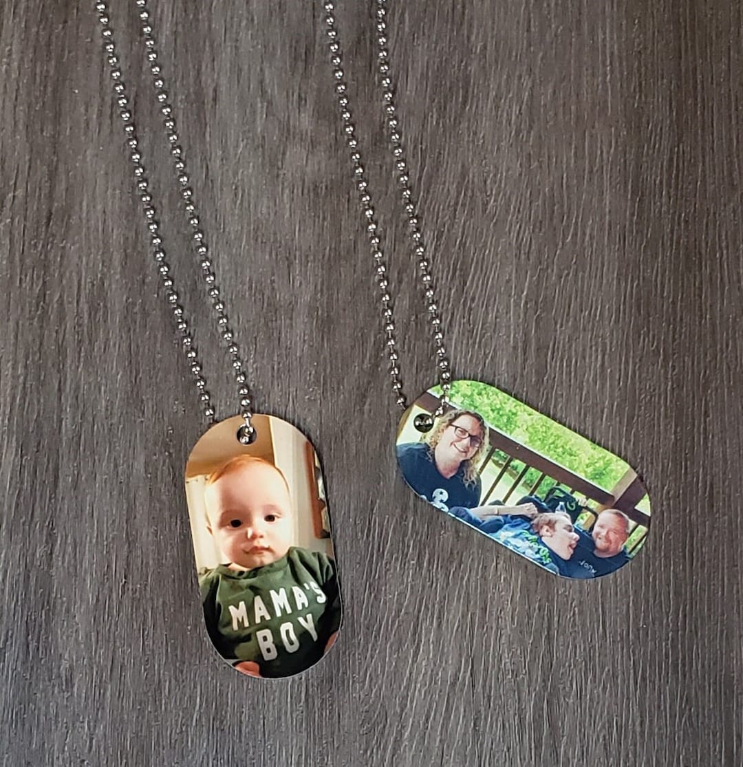 Photo Dog Tag Necklace, Photo Dog Tag, Custom Dog Tag Necklace, Custom Dog Tag, Custom Photo Dog