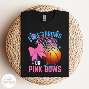 Basketball Gender Reveal: Free Throw or Pink Bow Baby Shower Theme