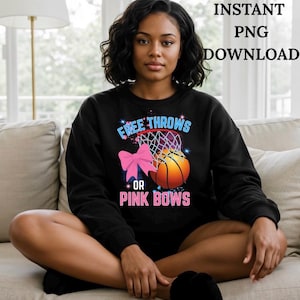 Basketball Gender Reveal: Free Throw or Pink Bow Baby Shower Theme
