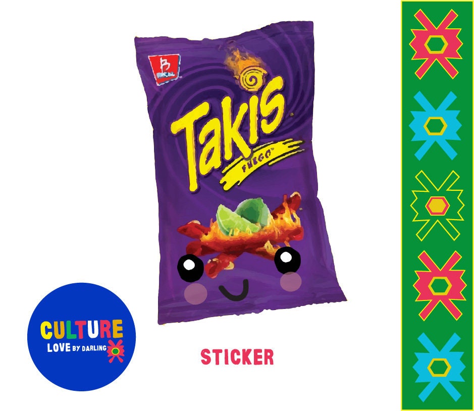 Pegatina de takis impermeable Etsy España