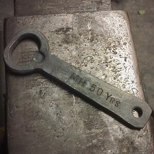 Hand Forged, Personalised, Anniversary, Birthday, Stocking Filler, Groom Gift, Bottle Opener image 10